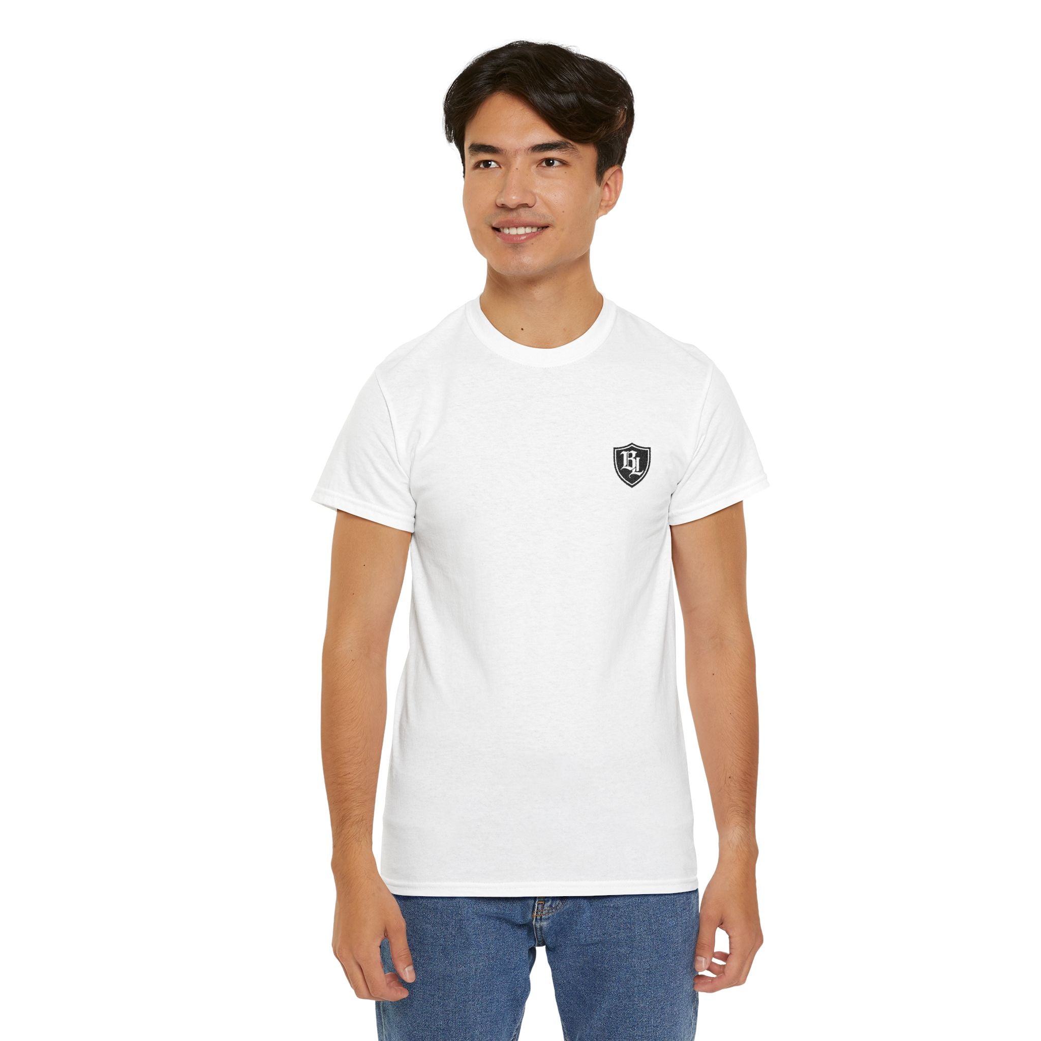 Minimalist Embroidered T-Shirt – LUBANNI, Small Left Chest Emblem